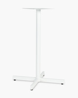 Star Aluminium Bar Leaner Base - 105H, White