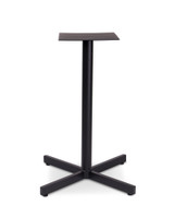 Star Aluminium Bar Leaner Base - 90H, Black