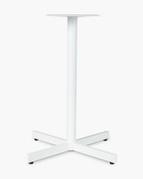 Star Aluminium Bar Leaner Base - 90H, White