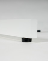 Star Aluminium Bar Leaner Base - 90H, White