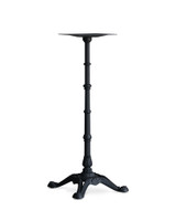 Ted Ornate Bar Leaner Base - 105H, Black