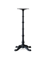 Ted Ornate Bar Leaner Base - 105H, Black