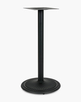 Winifred Round Bar Leaner Base -  53 Dia X 105Cm H, Black