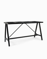 Harper Aluminium Bar Leaner Base - 1990*790*1050H, Black