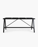 Harper Aluminium Bar Leaner Base - 1990*790*90H, Black