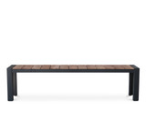Karaka Outdoor Bench - 221X40Cm, Charcoal