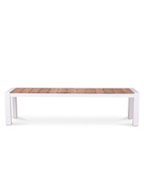 Karaka Outdoor Bench - 221X40Cm, White
