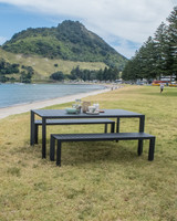 Raglan Outdoor Bench - 180X40Cm, Charcoal