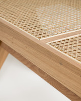 Lillian Bench Seat - Natural, Cane Seat