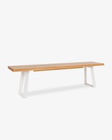 Marko Bench - For 2.0M Table, White Frame