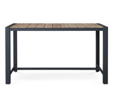 Karaka Outdoor Bar Leaner - 160X80Cm 105H, Charcoal