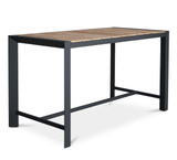 Karaka Outdoor Bar Leaner - 160X80Cm 90H, Charcoal
