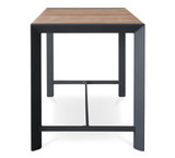 Karaka Outdoor Bar Leaner - 160X80Cm 90H, Charcoal