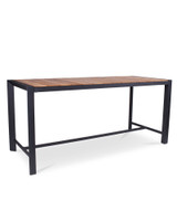 Karaka Outdoor Bar Leaner - 200X80Cm 105H, Charcoal