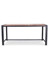 Karaka Outdoor Bar Leaner - 200X80Cm 105H, Charcoal