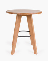 Stockholm Oak Bar Leaner - 80Cm Dia 90H, Natural