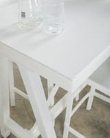 Kingston Outdoor Bar Leaner - 160X60Cm 90 H, White