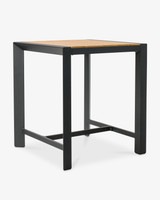 Karaka Outdoor Bar Leaner  - 80X80Cm 90cm H, Charcoal