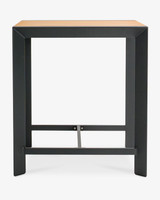 Karaka Outdoor Bar Leaner  - 80X80Cm 90cm H, Charcoal