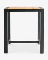 Karaka Outdoor Bar Leaner  - 80X80Cm 90cm H, Charcoal