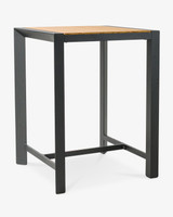 Karaka Outdoor Bar Leaner  - 80X80Cm 105Cm H, Charcoal
