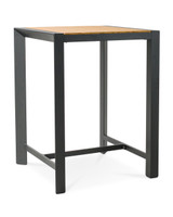 Karaka Outdoor Bar Leaner  - 80X80Cm 105Cm H, Charcoal