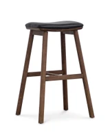 Archie Bar Stool - Walnut, 75Cm