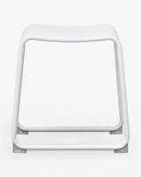 Atticus Bar Stool - White, 45 Cm