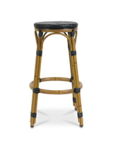 Cannes Barstool - Pure Black, 77Cm