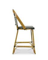 Chloe Barstool -  Ivory/Black, 76Cm
