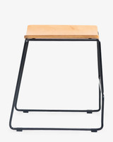 Colorado Wire Bar Stool - Black, Ply Seat 45Cm