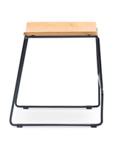 Colorado Wire Bar Stool - Black, Ply Seat 45Cm