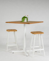 Denver Bar Stool - White, 65Cm