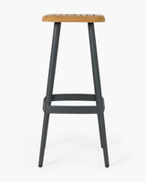 Denver Bar Stool - Charcoal, 76Cm