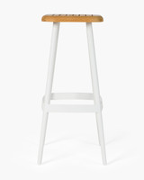 Denver Bar Stool - White, 76Cm