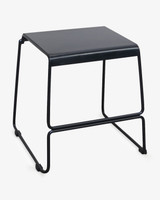 Detroit Wire Bar Stool - Matt Black 45Cm