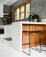 Detroit Wire Bar Stool - Matt Black 65Cm