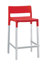 Divo Bar Stool - Red, 65Cm
