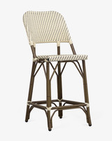 Fleur Barstool - Ivory/Black, 65Cm