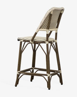 Fleur Barstool - Ivory/Black, 65Cm
