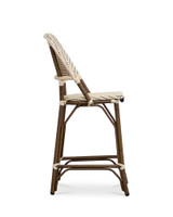 Fleur Barstool - Ivory/Black, 65Cm