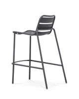Frankie Bar Stool - Charcoal, 75Cm