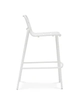 Frankie Bar Stool - White, 75Cm