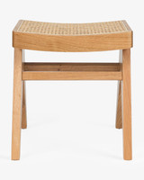 Harriet Barstool - Natural With Cane Seat, 45Cm