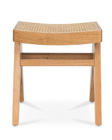 Harriet Barstool - Natural With Cane Seat, 45Cm
