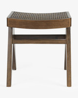 Harriet Barstool - Walnut With Cane Seat, 45Cm