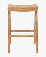 Harriet Barstool - Natural With Cane Seat, 65Cm