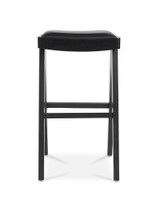 Harriet Barstool - Black With Black Seat, 75Cm