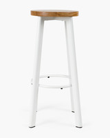 Jack Indoor Bar Stool - White, 75Cm
