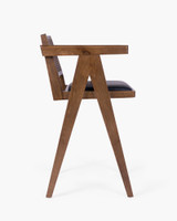 Lillian Barstool - Walnut With Black Seat, 65Cm